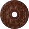 Ekena Millwork Spring Leaf Medallion (Canopies up to 5 5/8"), 19 7/8"OD x 3 5/8"ID x 1 1/4"P, Burnished Mahogany CM19SPBMC - alternate 1